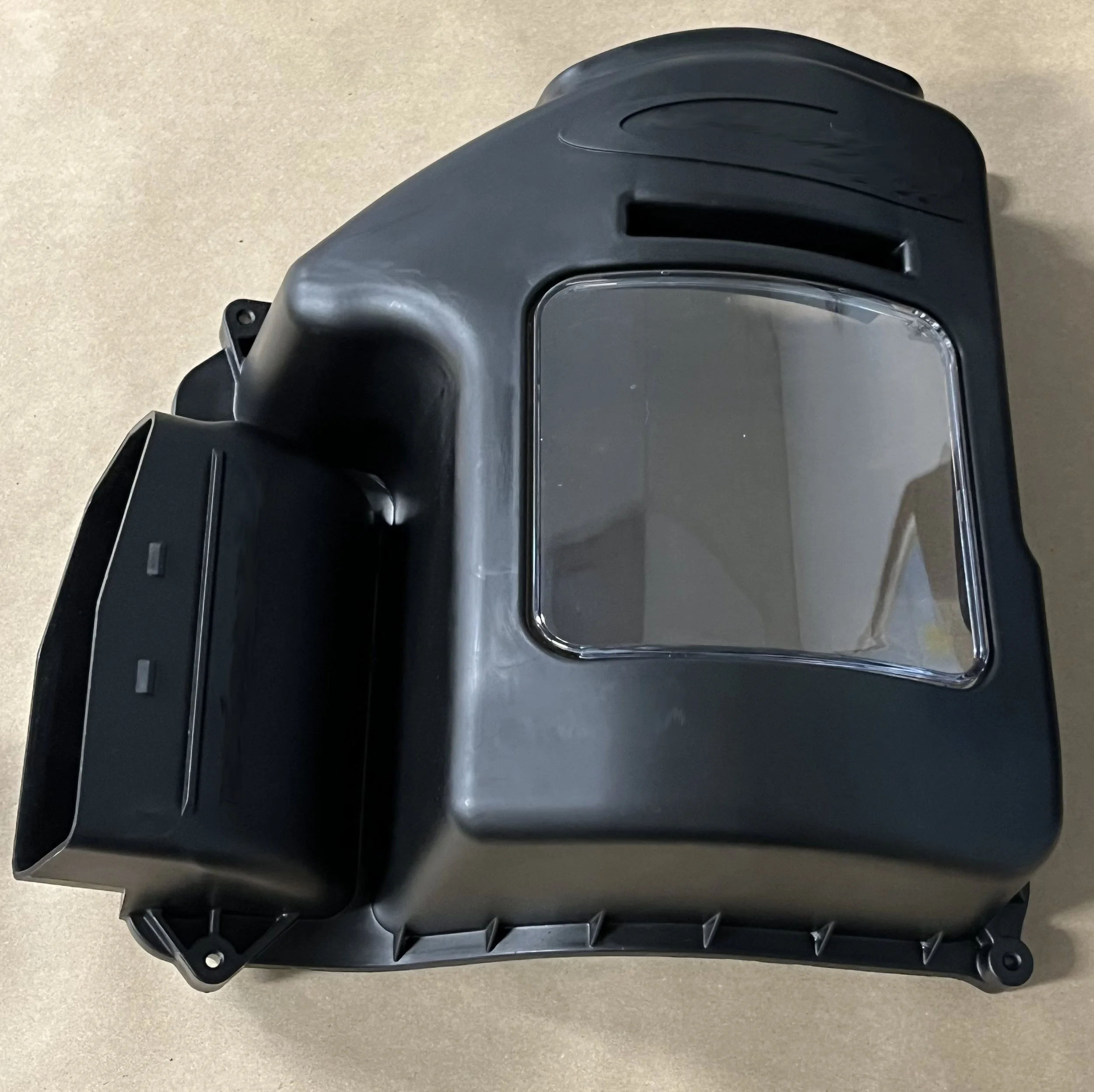 Custom injection molded plastic air filter housing